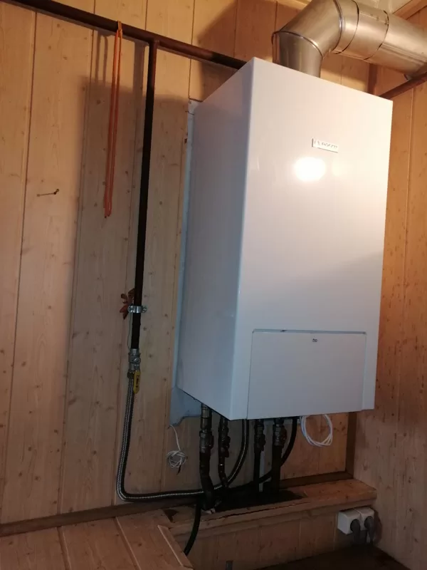 Jauns apkures katls Ozolniekos - SIA Ergolukss to paveica vienas dienas laikā